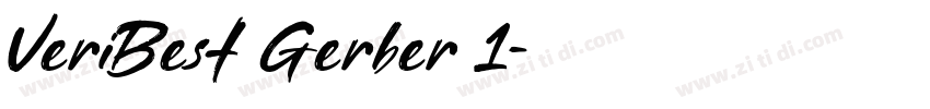 VeriBest Gerber 1字体转换